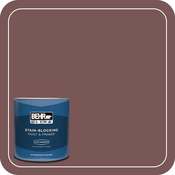 BEHR ULTRA 1 qt. #120F-6 Japanese Maple Extra Durable Satin Enamel Interior Paint & Primer