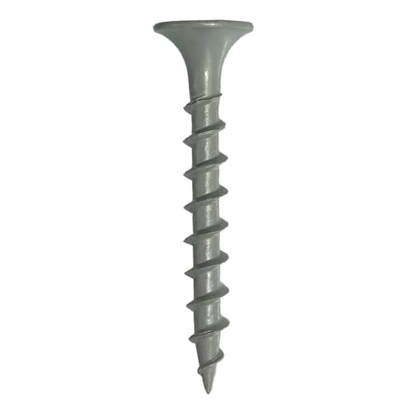 #8 x 1-1/4 in. #2 Phillips Bugle Head Coarse Thread Coated Exterior Composite Deck Screws 5 lb. Box