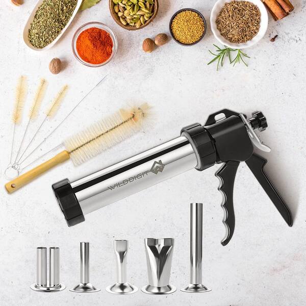 Wudkey Beef Jerky Gun Kit, Stainless Steel Jerky Maker, Jerky