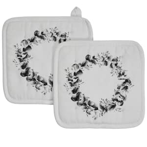 Finders Keepers Eucalyptus Cotton White Pot Holder 2-Pack