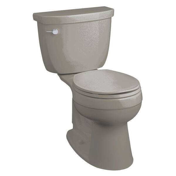 KOHLER Cimarron Comfort Height 2-Piece 1.6 GPF Round Front Toilet in Ice Gray-DISCONTINUED