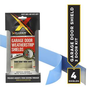 Stainless Steel Garage Door Rodent Shield 2 Door Kit with 8 in. Door Strips (Pack of 4) - Keeps Pests Out