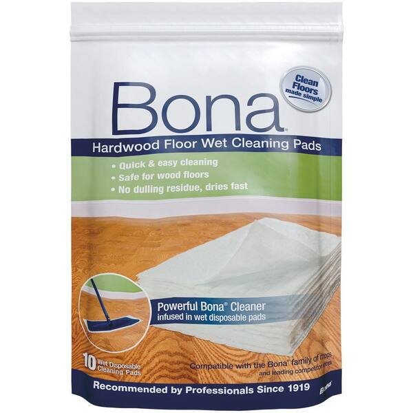 Bona Hardwood Floor Wet Cleaning Pads (10-Pack)