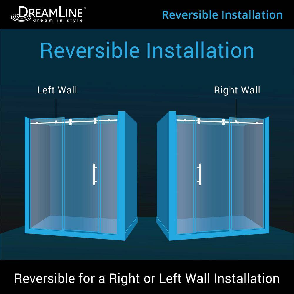 Enigma-XO 72" Frameless Sliding Shower Door with ClearMax Glass