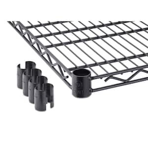 48 in. W x 24 in. D Individual NSF Black 1-Tier Steel Wire Shelf