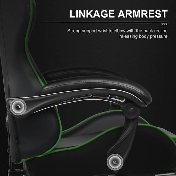Lucklife Gaming Chair Computer Chair with Footrest and Lumbar 