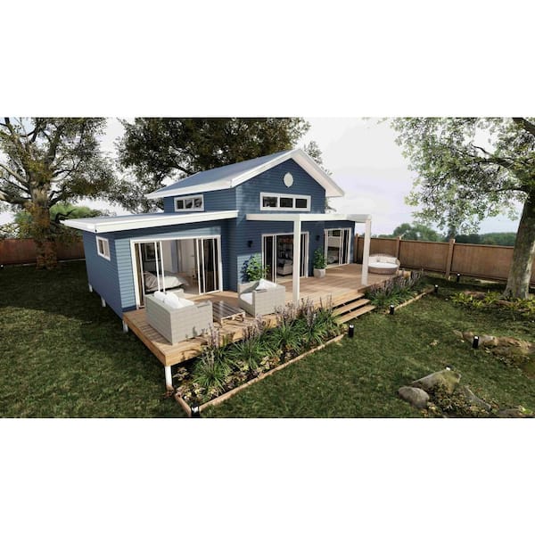 The Wave Comfort Adu 1 Bedroom 410.87 Sq. ft. Tiny Home, Steel Frame, Building Kit, Cabin, Guest House