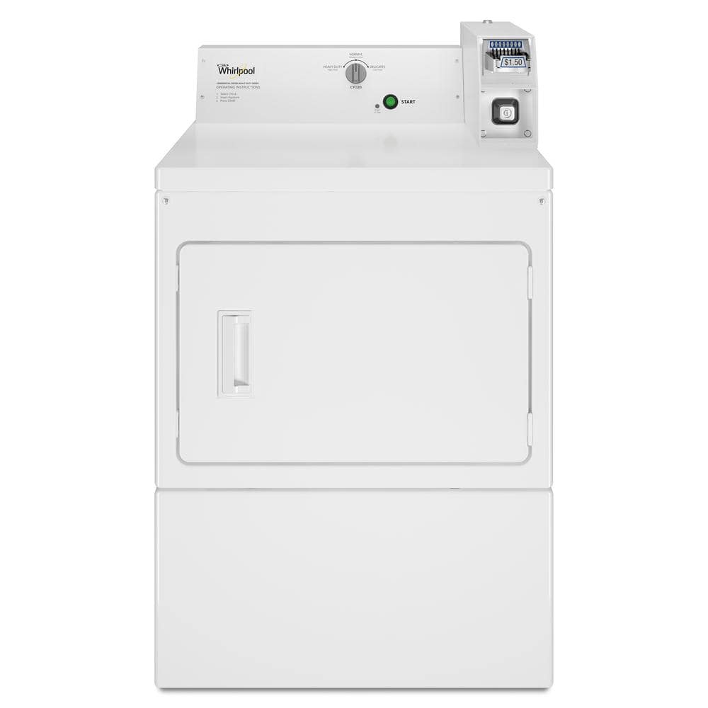 Whirlpool 7.4 cu. ft. 120-Volt White Commercial Gas Vented Dryer