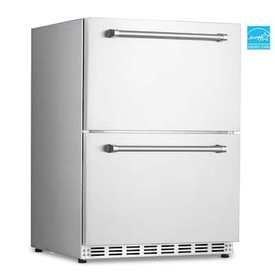 Maxx Ice 15 in. 3 cu. ft. Wide Indoor Undercounter Mini Refrigerator in  Stainless Steel without Freezer with Storage MCR3UHC - The Home Depot