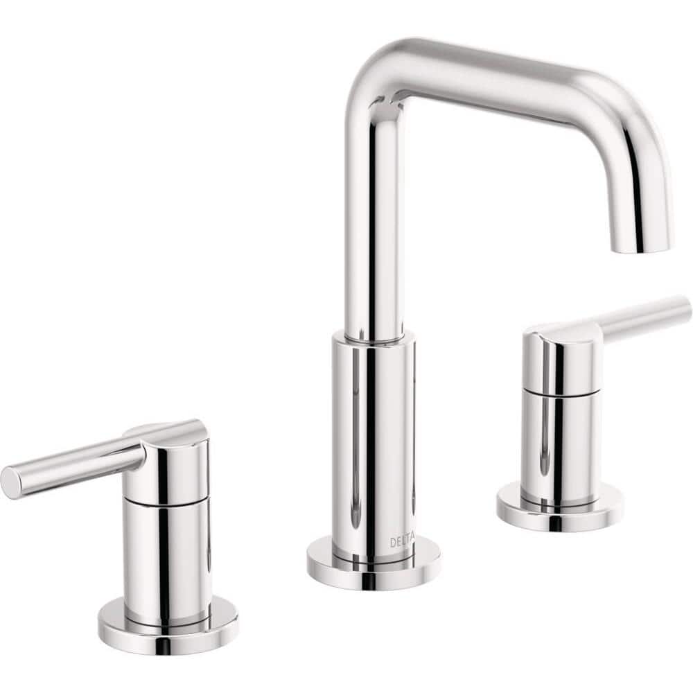 Nicoli Chrome Widespread Bathroom Faucet with Lever Handles
