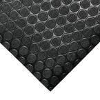 Coin Grip 4 ft. x 35 ft. Black Commercial Grade PVC Flooring