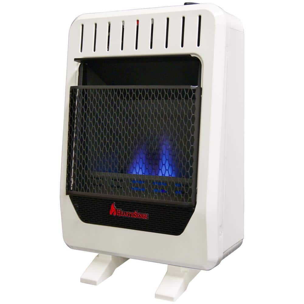 HearthSense 10,000 BTU Ventless Dual Fuel Blue Flame Heater With