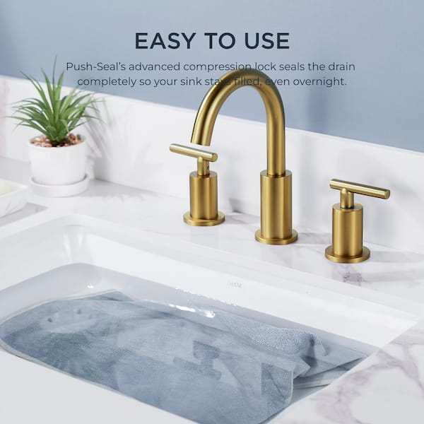 haruc* FORIOUS Widespread Bathroom Faucet with Drain Assembly