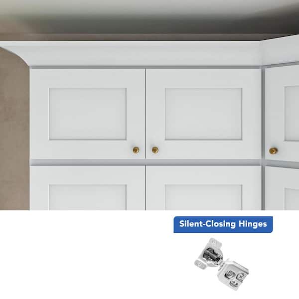 36 in. W x 12 in. D x 15 in. H Ready to Assemble Solid Wood Shaker Wall Kitchen Cabinet in Oak