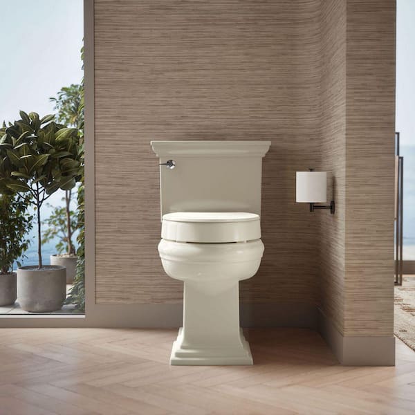 KOHLER Hyten Elevated Quiet-Close Elongated Toilet Seat in
