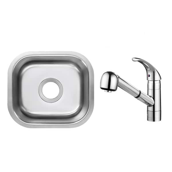 CHESHIRE 15 in. Undermount Single Bowl 18-Gauge Stainless Steel CHESHIRE 15 in. Undermount Single Bowl 18-Gauge Stainless Steel