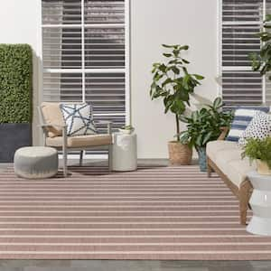 Positano Natural Ivory 9 ft. x 12 ft. Stripes Contemporary Area Rug