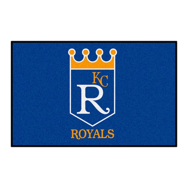 FANMATS Kansas City Royals Blue 1 ft. 7 in. x 2 ft. 6 in. Starter Area Rug