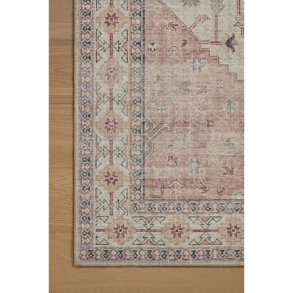 Home Decorators Collection Leesa Ivory / Rust 2 Ft. 6 In. x 7 Ft