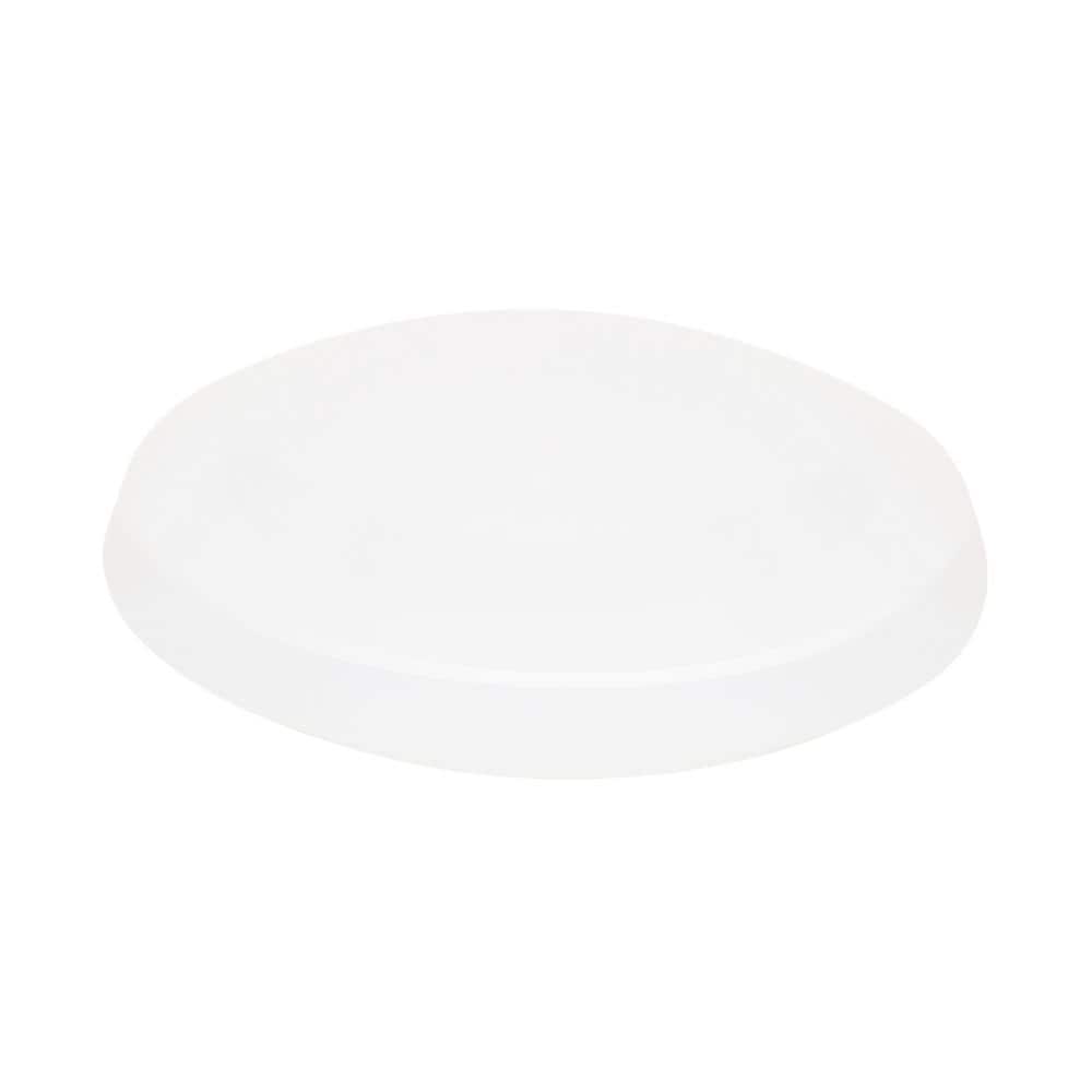 13 in White Round LED Flush Mount With plastic Shade and No Bulbs Included 1 Pack price history on PriceWatchPro