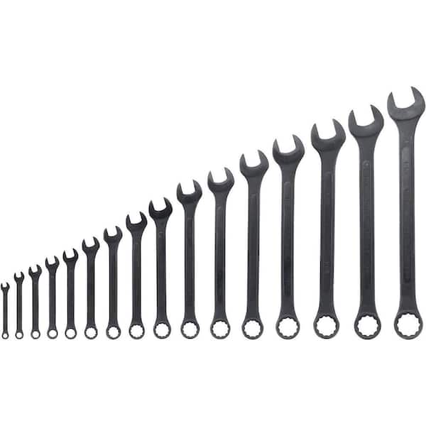 16-Piece Jumbo Combination Wrench Set, 1/4 in. to 1-1/4 in. SAE, Raised Panel Construction (16-Piece)