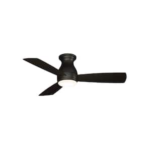 Hugh 44 in. Integrated LED Indoor/Outdoor Dark Bronze Ceiling Fan with Light Kit and Remote Control