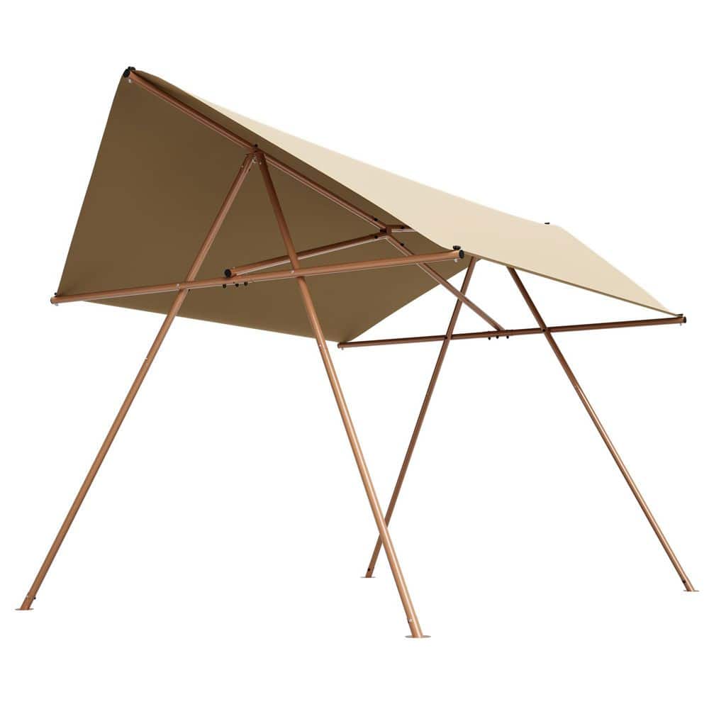 17 ft. x 10 ft. Large Hexagonal Beige Shade Sail Canopy with High-Density Polyester Fabric and Built-in Hooks price history on PriceWatchPro