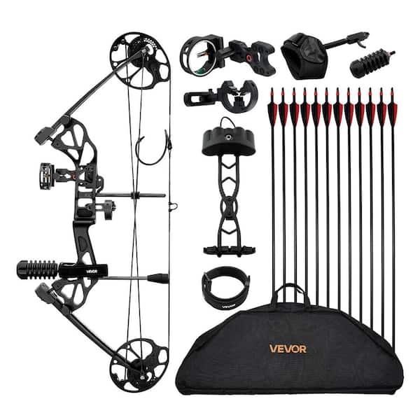 Compound Bow Archery, Adjustable 19-30 in. Draw Length Compound Bow Package for Beginner, 19-70 lbs. Draw Weight