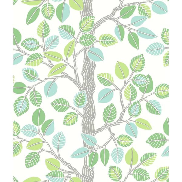 York Wallcoverings 34 sq. ft. Forest Leaves Premium Peel and Stick Wallpaper