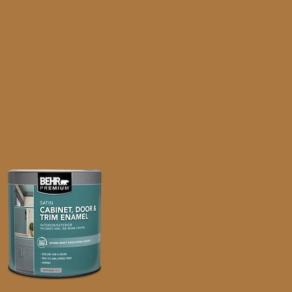 BEHR PREMIUM PLUS 1 qt. #M250-7 Blonde Wood Hi-Gloss Enamel