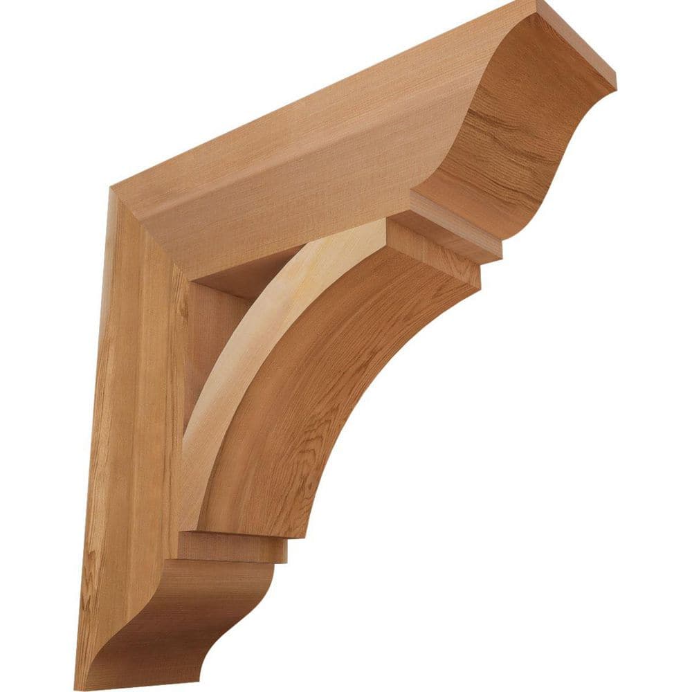 5.5 in. x 22 in. x 22 in. Western Red Cedar Thorton Traditional Smooth Bracket price history on PriceWatchPro