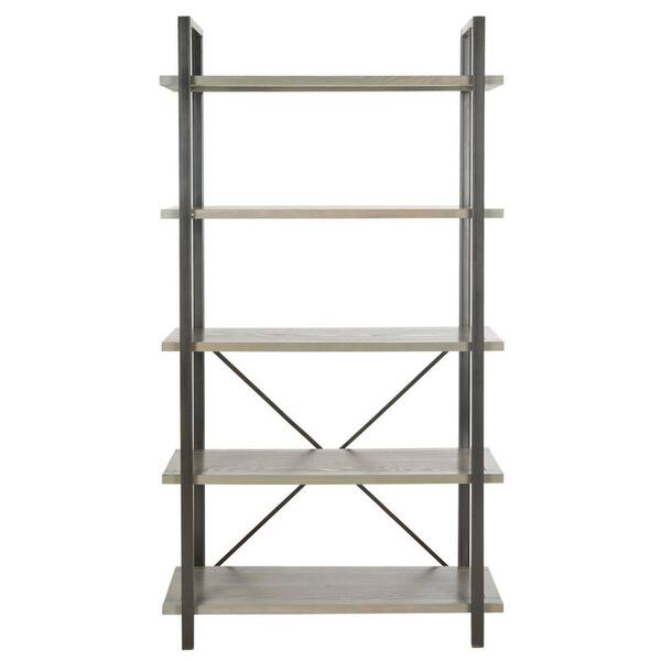 Safavieh 65 In French Gray Metal 5, 67 Etagere Bookcase Egyptian