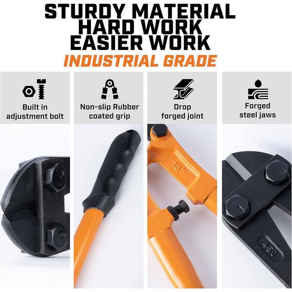 KIWDZFU Manual Bolt Lock Cutter 36 in. for Chains, Padlocks