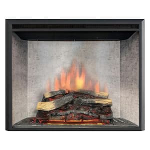 Presto Series 2 40 in. LED Electric Fireplace Insert in Black Matt