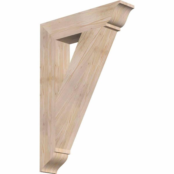 Ekena Millwork 5.5 in. x 40 in. x 28 in. Douglas Fir Traditional Smooth Bracket