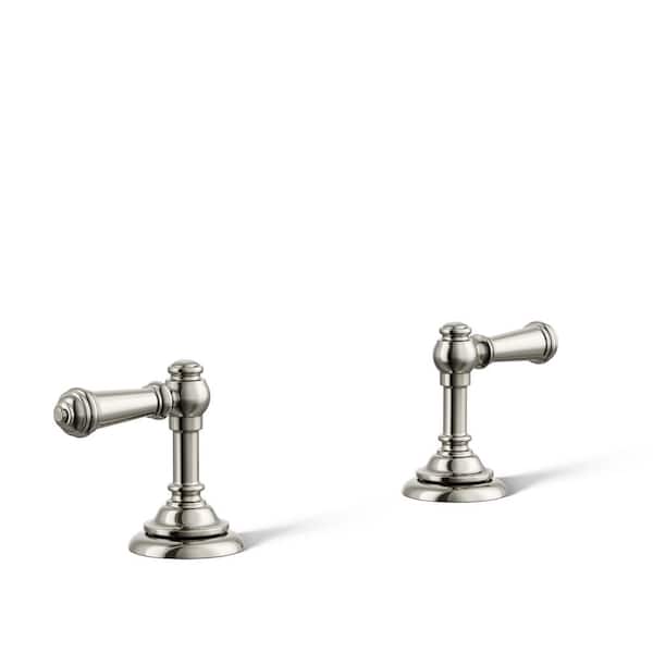 KOHLER Artifacts Bathroom Sink Lever Handles in Vibrant Polished Nickel