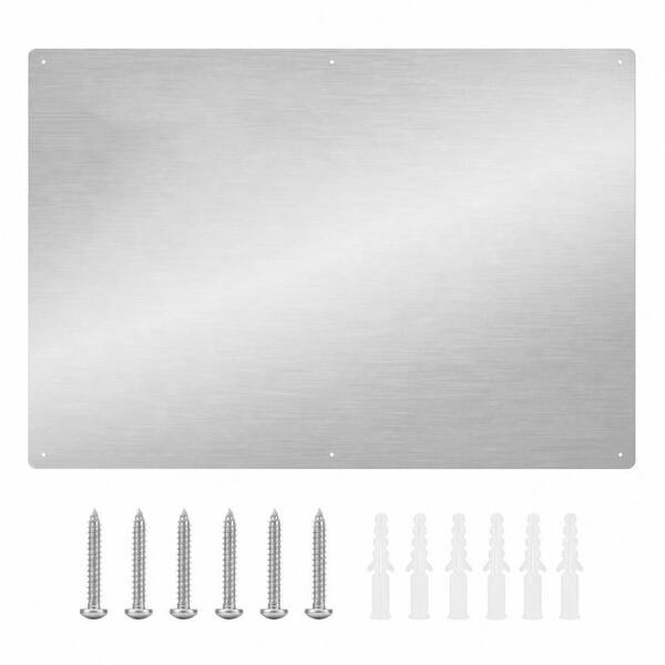 30 in. x 16 in. Stainless Steel Backsplash, Panel Splatter Guard for Stovetop, 6-Pre Drilled Holes for Easy Installation