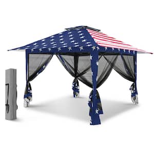 13 ft. x 13 ft. Pop-Up Gazebo Tent Instant with Mosquito Netting