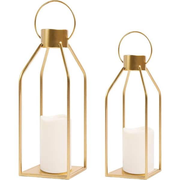 （ブランドロゴ）の人気ランキング in. 4.5 x in. 13 Gold Candle LED with Lantern Classic Metal ライト・ランタン