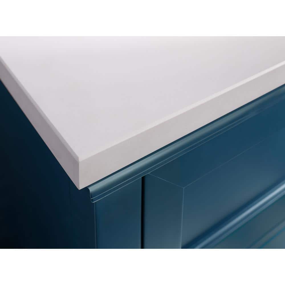 Charlemont 36" Tidal Blue Vanity with Quartz Top