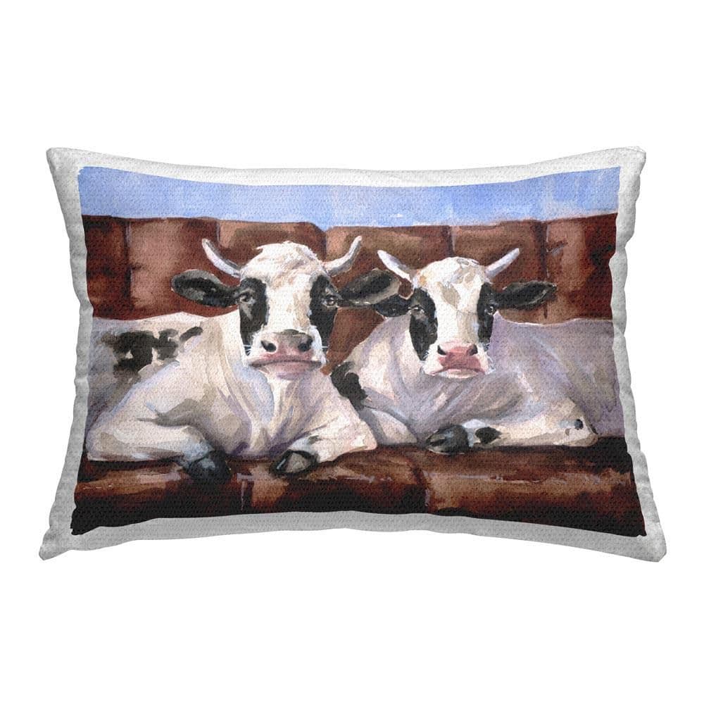 Cows on Farmhouse Couch Outdoor Printed Throw Pillow by GeorgeDyachenkoArt price history on PriceWatchPro
