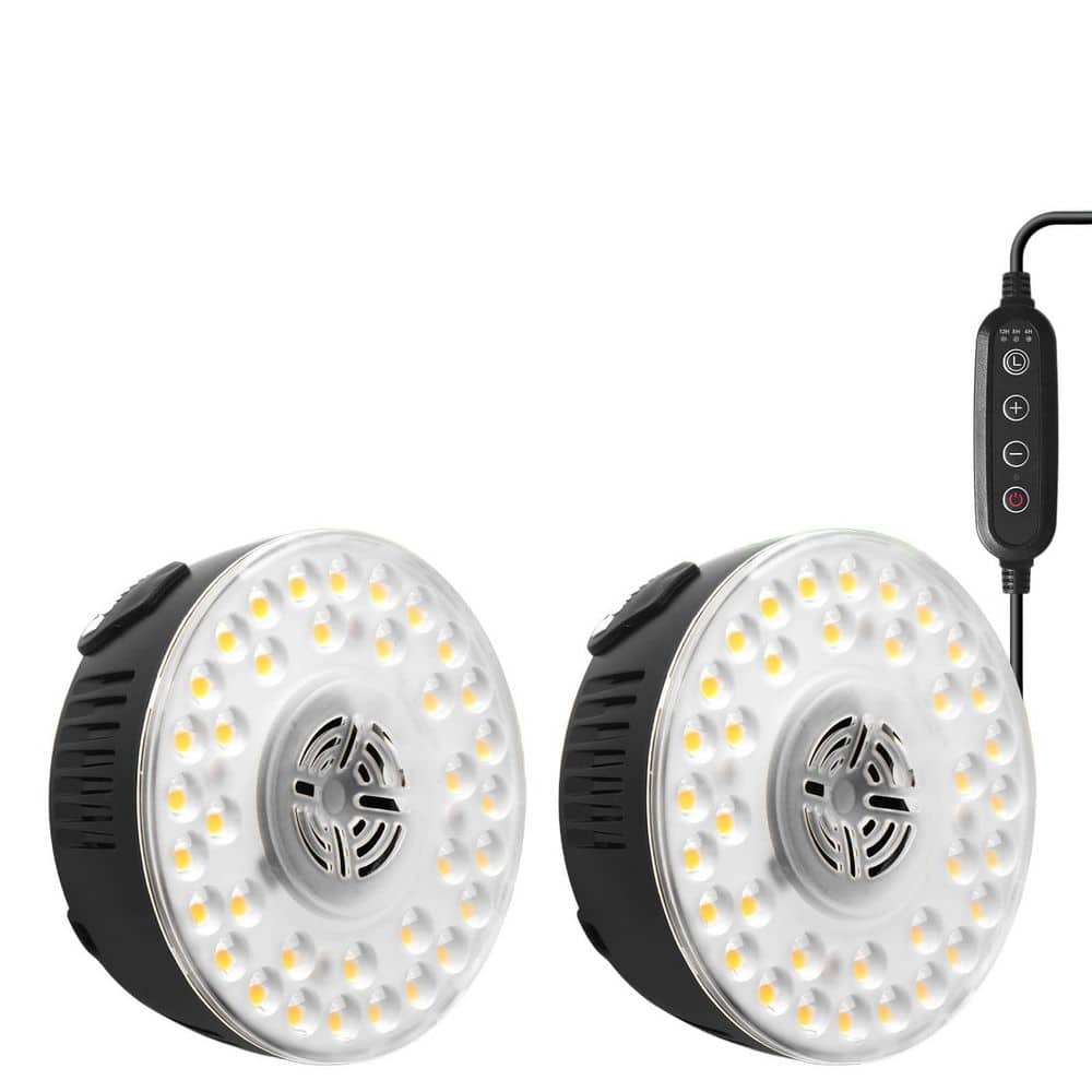 2-Pack Full Spectrum Grow Light,18W (2 x 9W, 270W Equivalent), Magnetic Linkable with Timer, 5-Level Dimmable price history on PriceWatchPro