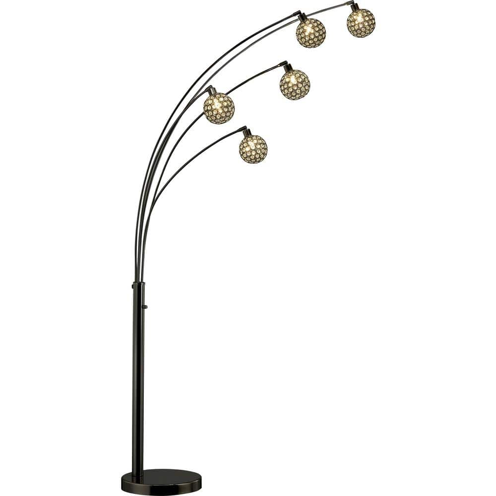 Crystal arc deals floor lamp