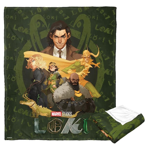 Marvel s Loki Silk Touch Throw Blanket Loki Crew