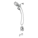 MOEN Brecklyn Single Handle 6-Spray Tub and Shower Faucet with