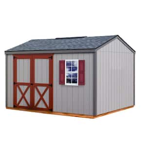 Cypress 12 ft. x 10 ft. Wood Storage Shed Kit with Floor