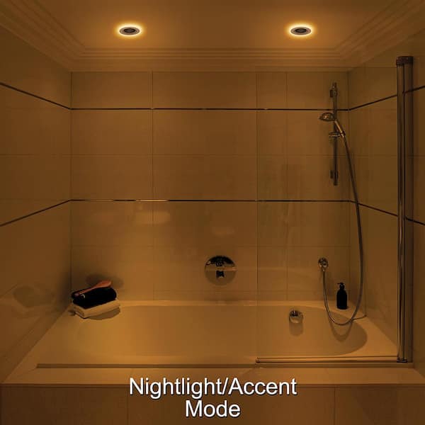 3 in. Canless Integrated LED Recessed Light Trim with Night Light 550 Lumens Adjustable CCT Kitchen Remodel (12-Pack)