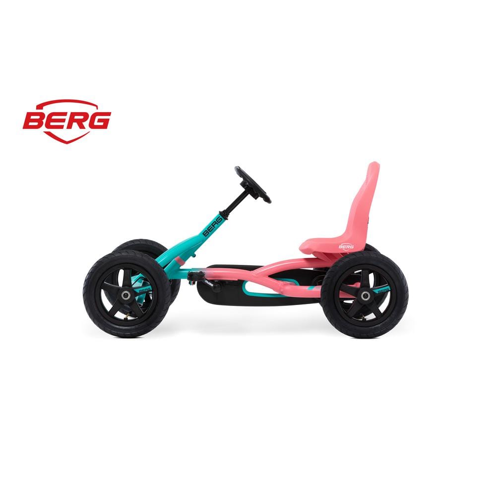 Buddy Lua Pink and Mint Pedal Go Kart with Adjustable Seat