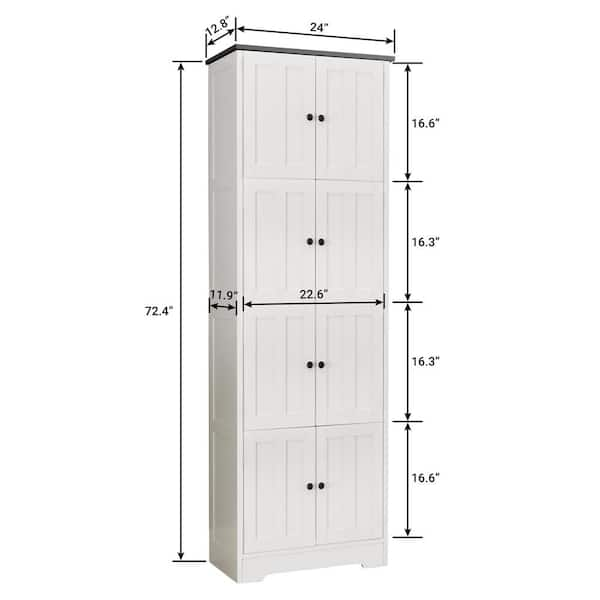 cadeninc 12.8 in. W x 4.7 in. D x 3.5 in. H Gray Bathroom Wall