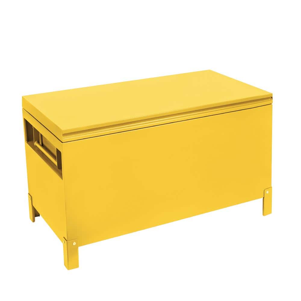 "36"" Steel Truck Bed Tool Box, Waterproof Lockable Chest with Side Handles, Yellow, No Drawers" price history on PriceWatchPro